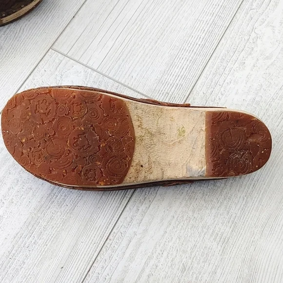 El Naturalista Clogs Brown Leather with Wooden Sole Size EU 37 - Picture 13 of 14